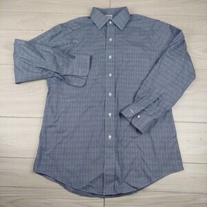 Brooks‎ Brothers Regent Dress Shirt Mens 15.5 33 BlueSupima Cotton Glen Check